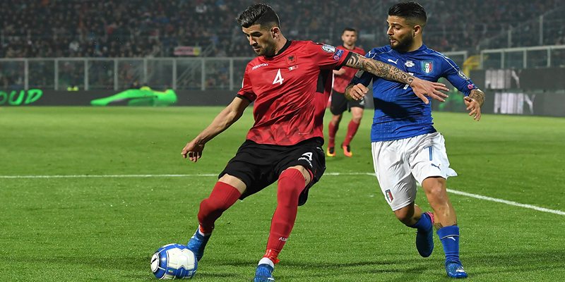 Lực lượng ra sân italia vs albania